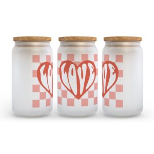 Frosted Glass Can, Valentine Gift, Lover Valentine’s&hellip;