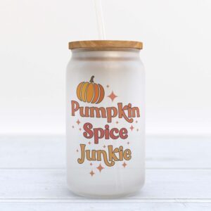 Frosted Glass Can, Valentine Gift, Pumpkin Spice&hellip;