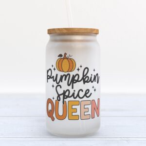 Frosted Glass Can, Valentine Gift, Pumpkin Spice&hellip;