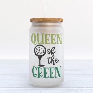 Frosted Glass Can, Valentine Gift, Queen Of&hellip;