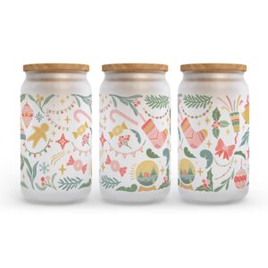 Frosted Glass Can Valentine Gift Retro Christmas Frosted Glass Can Tumbler 2 gzuzqu.jpg