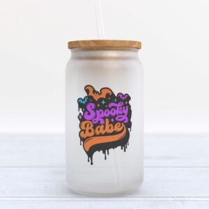 Frosted Glass Can, Valentine Gift, Spooky Babe&hellip;