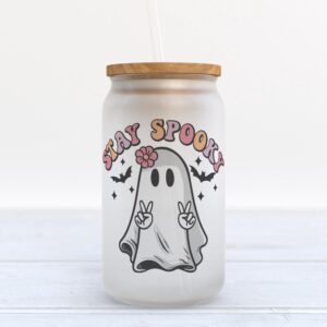 Frosted Glass Can, Valentine Gift, Stay Spooky&hellip;