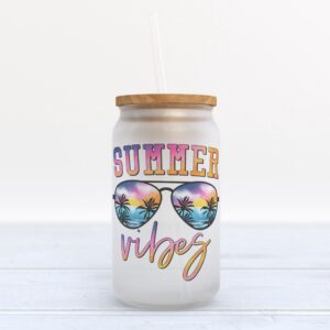 Frosted Glass Can, Valentine Gift, Summer Vibes&hellip;