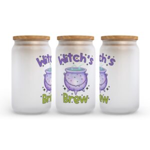 Frosted Glass Can, Valentine Gift, Witch’s Brew&hellip;