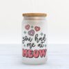 Frosted Glass Can, Valentine Gift, You Had Me at Woof Frosted Glass Can Tumbler