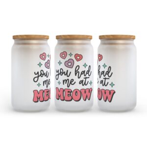 Frosted Glass Can, Valentine Gift, You Had&hellip;
