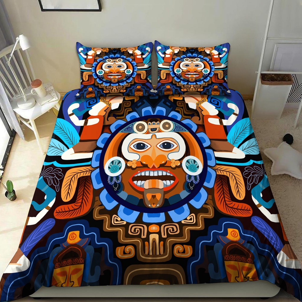 Native American Bedding Set, Aboriginal Native American All Over Printed Bedding Set, Native Bed Set