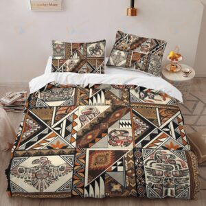 Native American Bedding Set Animals Pattern Native American Bedding Set Native Bed Set 3 hnkfir.jpg