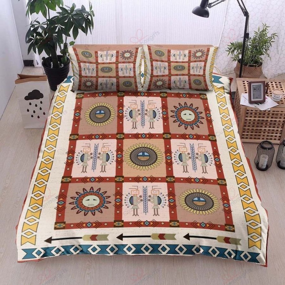 Native American Bedding Set, Antique Patterns Native American Bedding Set, Native Bed Set