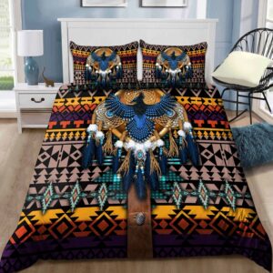 Native American Bedding Set Beaded Bird Motifs Native American Bedding Set Native Bed Set 2 oueetj.jpg
