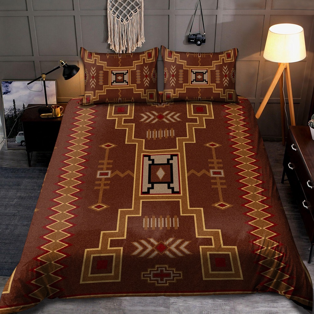 Native American Bedding Set, Beautiful Patterns Native American Bedding Set, Native Bed Set