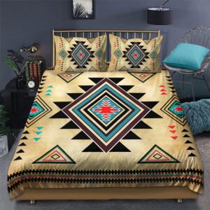 Native American Bedding Set Blue Symbol Native American Bedding Set Native Bed Set 3 pfhcrc.jpg