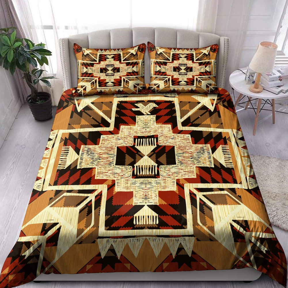 Native American Bedding Set, Bohemian Native American Bedding Set, Native Bed Set
