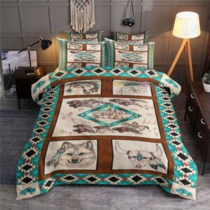 Native American Bedding Set, Daily Life Native&hellip;