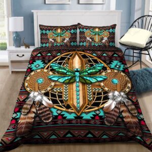 Native American Bedding Set, Dragonfly Jade Native&hellip;