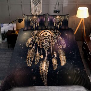 Native American Bedding Set Dreamcatcher Eye Native American Bedding Set Native Bed Set 3 dc9l1s.jpg