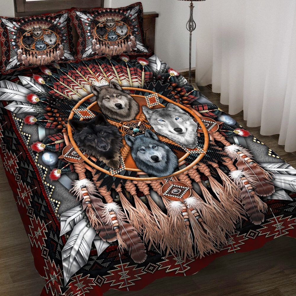 Native American Bedding Set, Dreamcatcher Tribe Native American Bedding Set, Native Bed Set