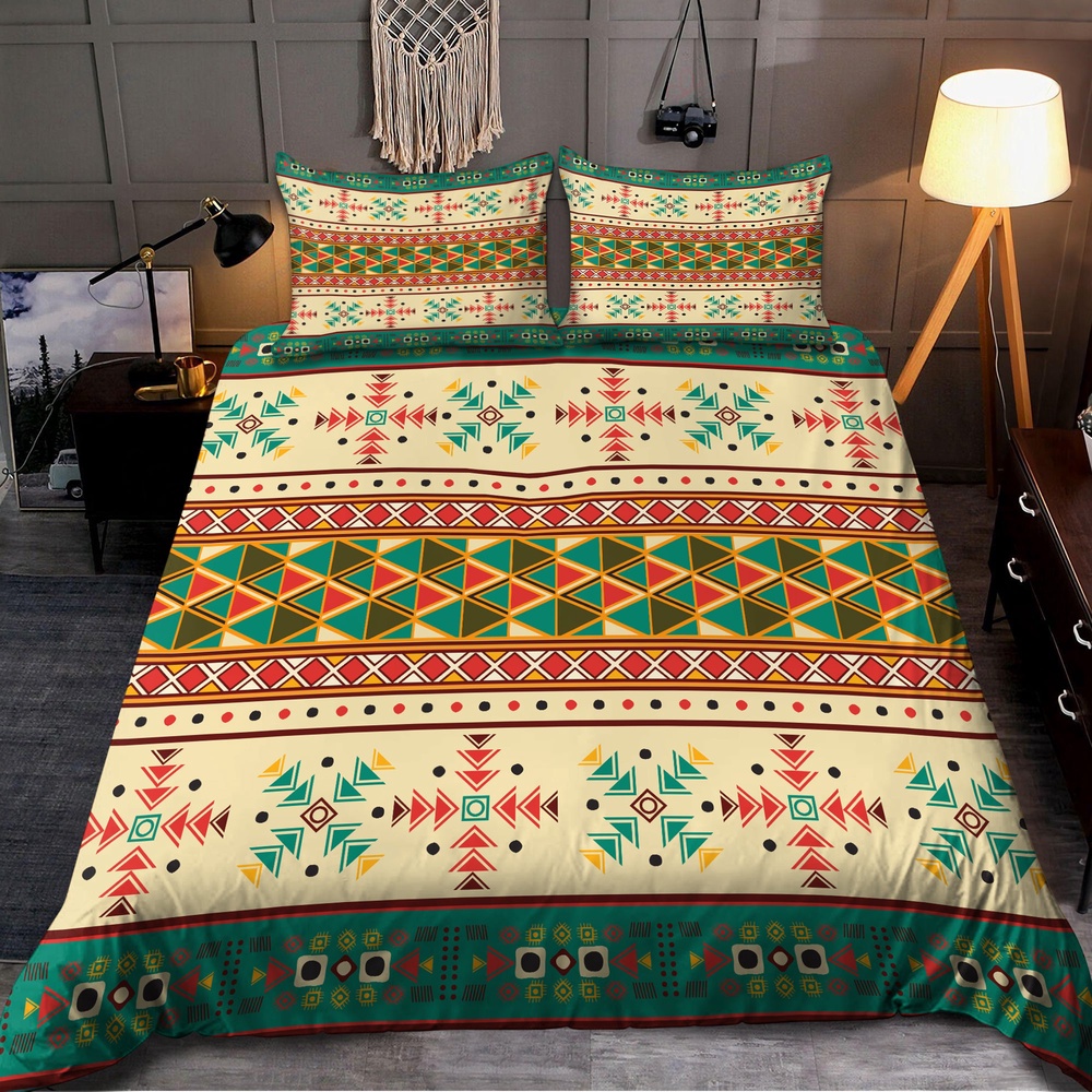 Native American Bedding Set, Ethnic Style Native American Bedding Set, Native Bed Set