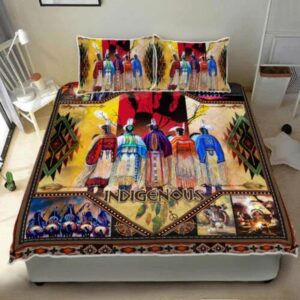 Native American Bedding Set, Indigenous Red Hand&hellip;