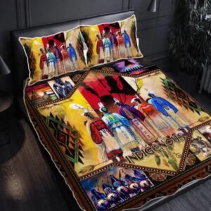 Native American Bedding Set Indigenous Red Hand Native American Bedding Set Native Bed Set 3 dkppfm.jpg