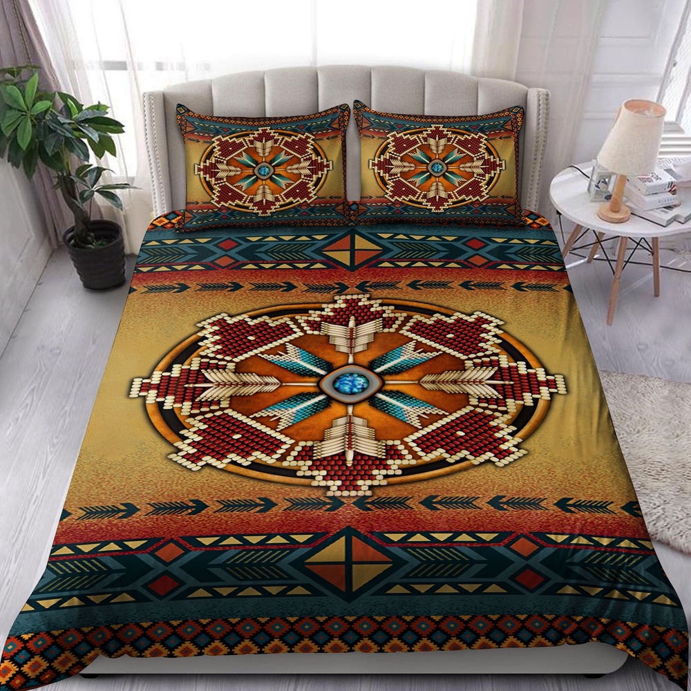 Native American Bedding Set, Inspired Cherokee Native American Bedding Set, Native Bed Set