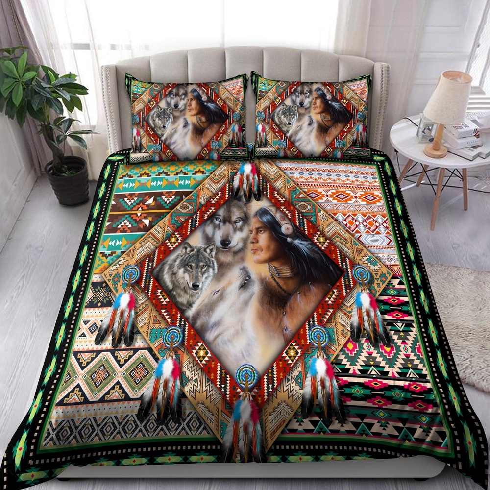 Native American Bedding Set, Love Of Nature Native American Bedding Set, Native Bed Set