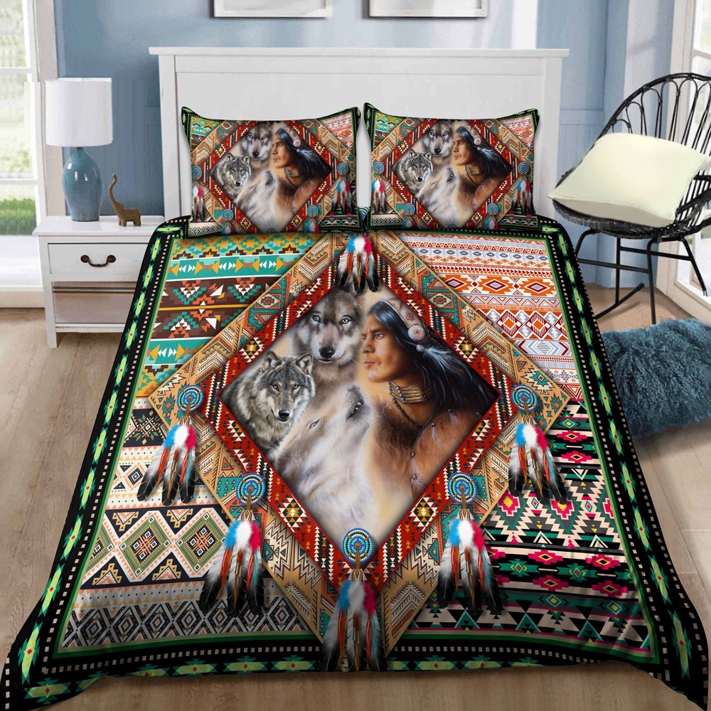 Native American Bedding Set, Love Of Nature Native American Bedding Set, Native Bed Set