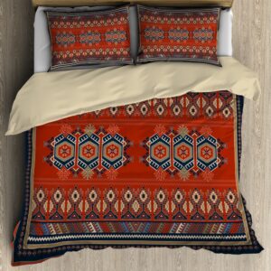 Native American Bedding Set Orange Earth Native American Bedding Set Native Bed Set 3 y8knpe.jpg