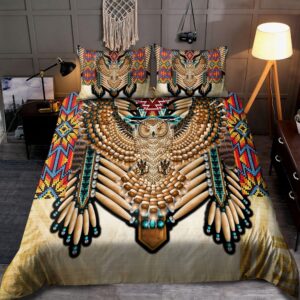 Native American Bedding Set, Owl Beading Pattern&hellip;