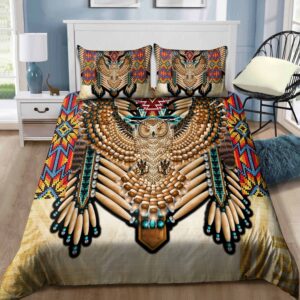 Native American Bedding Set Owl Beading Pattern Native American Bedding Set Native Bed Set 2 jbw9ck.jpg
