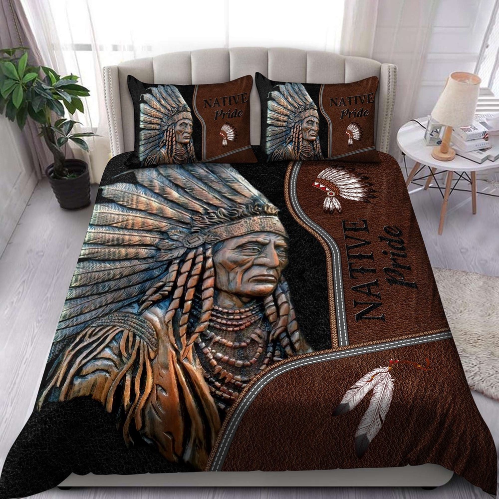 Native American Bedding Set, Pride Native American All Over Printed Bedding Set, Native Bed Set Native American Bedding Set, Pride Native American All Over Printed Bedding Set, Native Bed Set