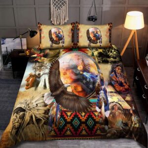 Native American Bedding Set, Prideful Native American&hellip;