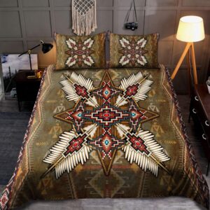 Native American Bedding Set, Red Beading Native&hellip;