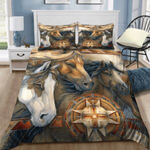 Native American Bedding Set Three Horse Native American Bedding Set Native Bed Set 2 qkip3y.jpg