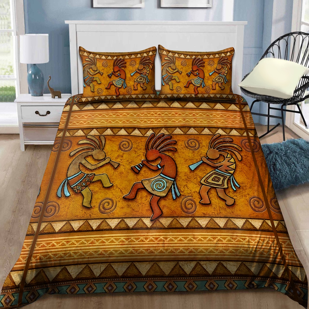 Native American Bedding Set, Vibe Cosy Motifs Native American Bedding Set, Native Bed Set