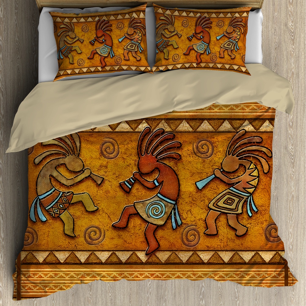 Native American Bedding Set, Vibe Cosy Motifs Native American Bedding Set, Native Bed Set