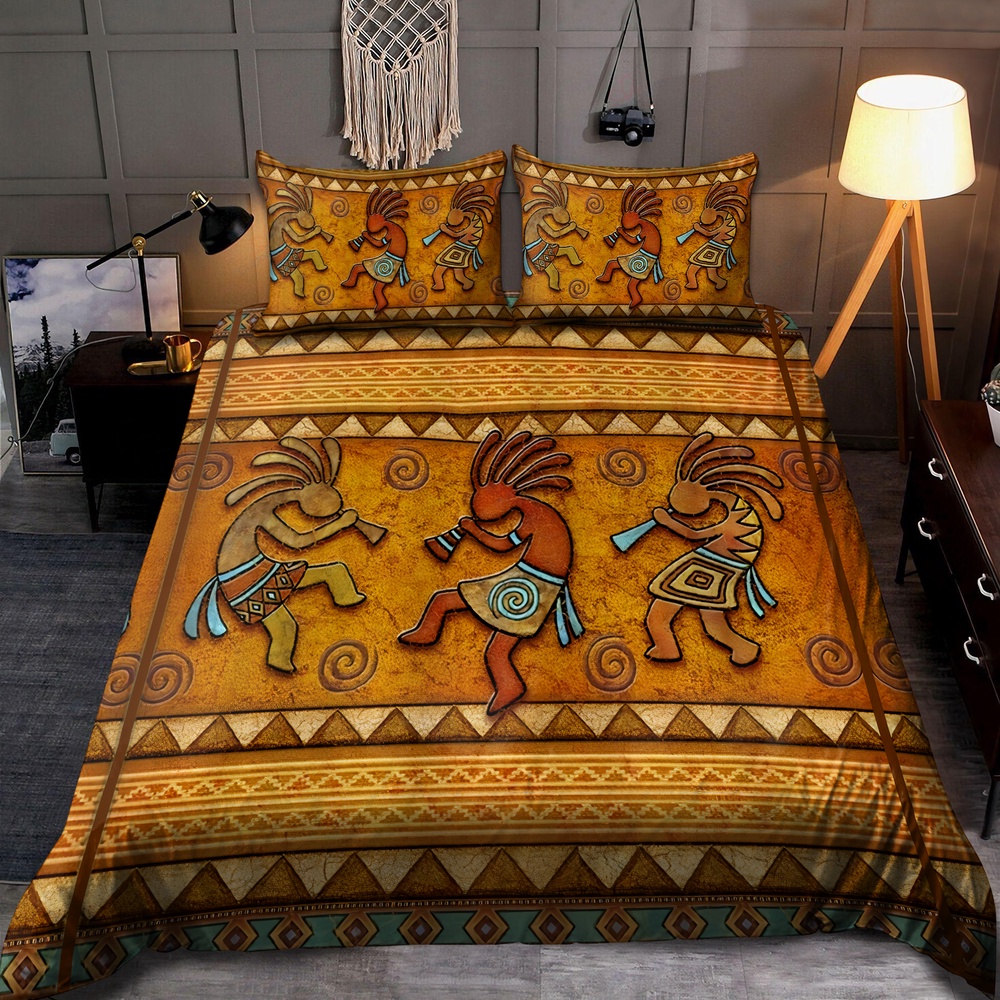 Native American Bedding Set, Vibe Cosy Motifs Native American Bedding Set, Native Bed Set
