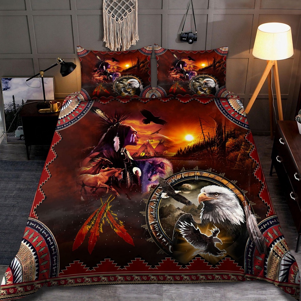 Native American Bedding Set, Vibe Cosy Native American Bedding Set, Native Bed Set
