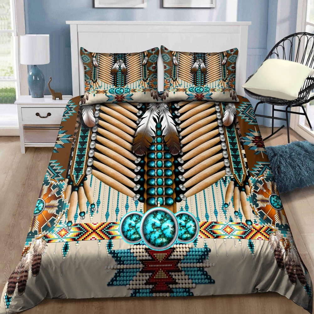 Native American Bedding Set, Vintage Native American Bedding Set, Native Bed Set