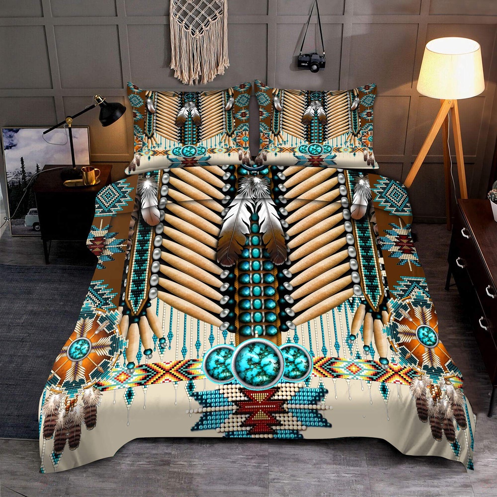 Native American Bedding Set, Vintage Native American Bedding Set, Native Bed Set