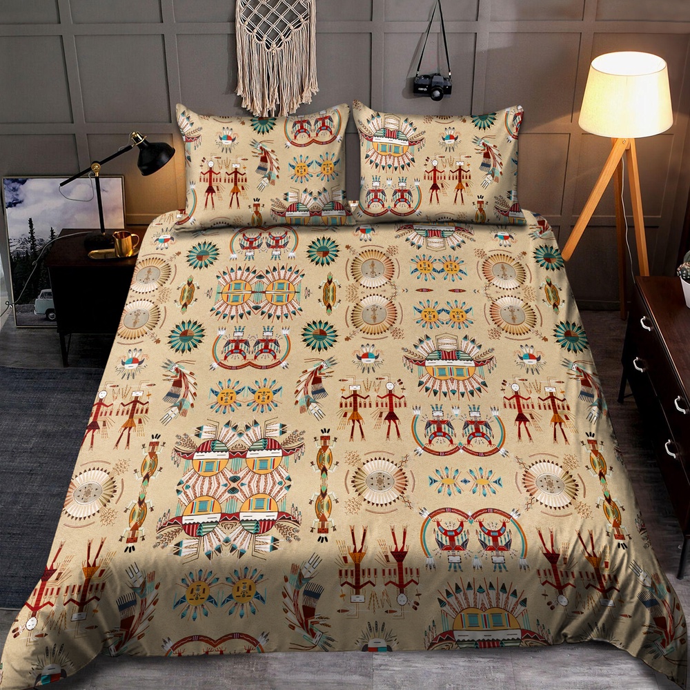 Native American Bedding Set, Vivid Patterns Native American Bedding Set, Native Bed Set