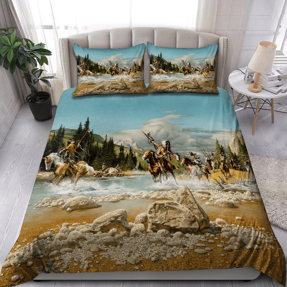 Native American Bedding Set, Warfare Native American Bedding Set, Native Bed Set Native American Bedding Set, Warfare Native American Bedding Set, Native Bed Set