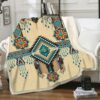 Native American Blanket, 3D Native Dance Fleece Blanket, Native Blankets