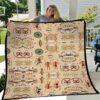 Native American Blanket, Artistic Native American All Over Printed Blanket, Native Blankets