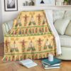 Native American Blanket, Artistic Native American All Over Printed Blanket, Native Blankets