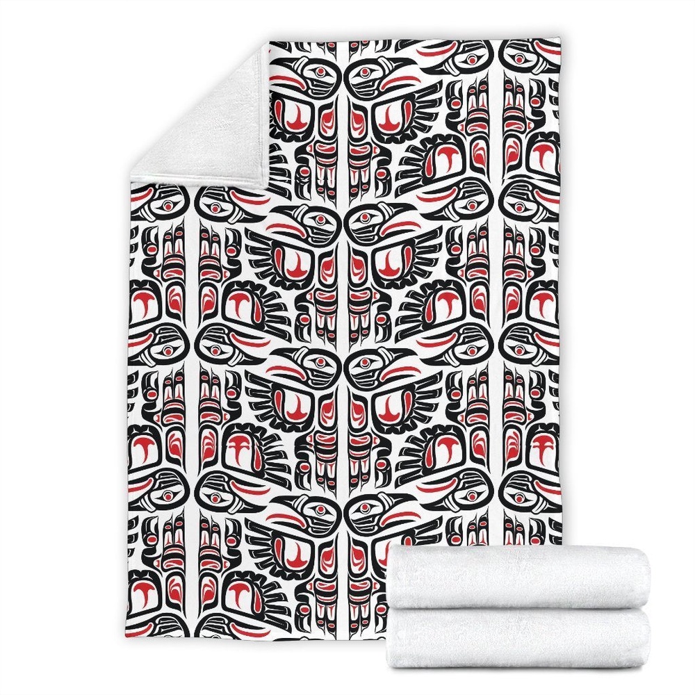 Native American Blanket, Aztec Tribal Native American Indians Navajo Print Blanket, Native Blankets