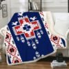 Native American Blanket, Bird Pattern Native American All Over Printed Blanket, Native Blankets