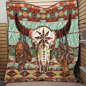 Native American Blanket, Cow Skull Native American&hellip;