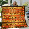 Native American Blanket, Mystic Owl Native American All Over Printed Blanket, Native Blankets